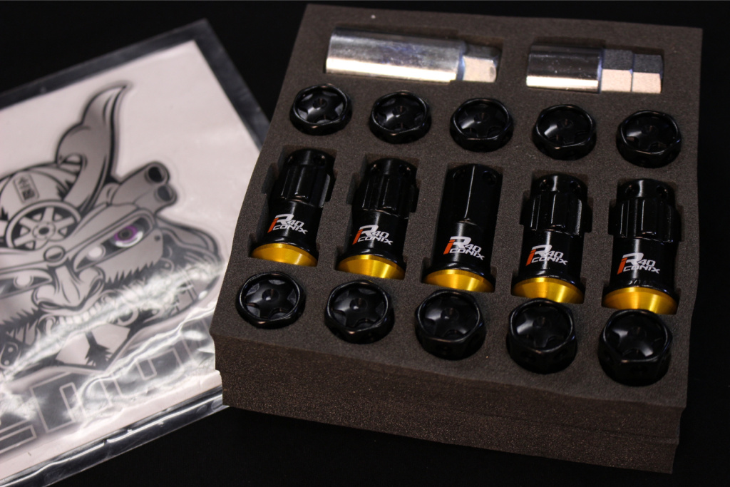 Project Kics - R40 iCONIX M14 - Lock & Nut Set (Aluminum