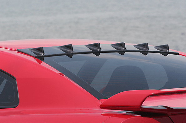 ROOF FIN - Construction: Carbon - Colour: Clear gel buff finish - 000975c