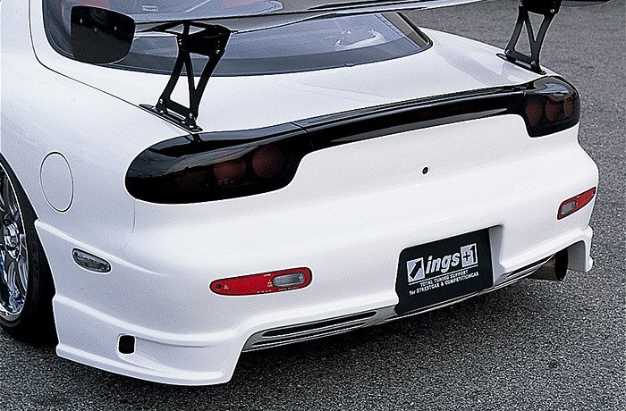 Rear Bumper - Construction: Hybrid with Slit - Construction: Hybrid without Slit - Colour: Unpainted - NSPEC-FD3S-RBH