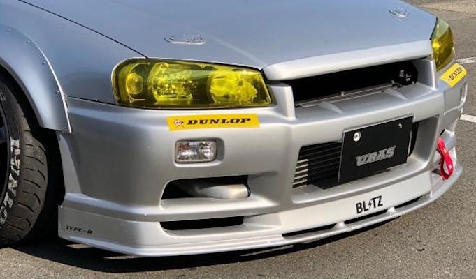 URAS製スカイラインR34 2Dr/4Dr用 ボンネットリップ TYPE-R URAS Official Web Site / R34 SKYLINE 2Dr/4Dr ボンネットリップ