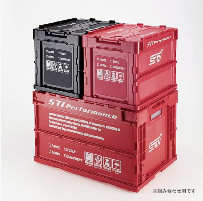 SD Folding Container／STANDARD CALIFORNIA Subaru JDM Folding Container Medium Black - Subimods.com