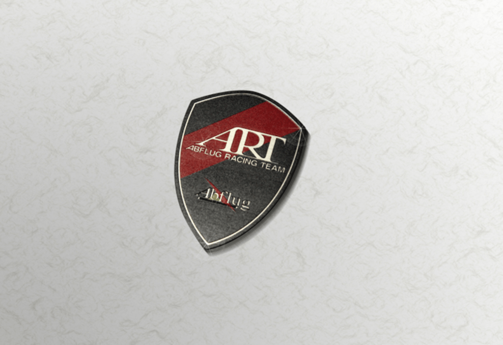 Colour: Red, Black & Silver (SUS) - Size: W50mm H70mm - ART Crest Emblem