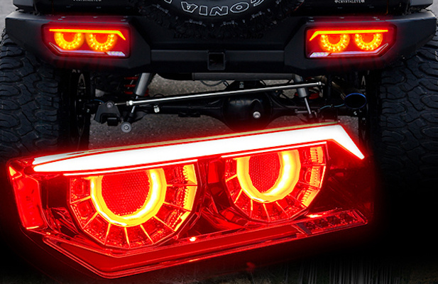 Crystaleye - JB64 Jimny/JB74 Jimny Sierra Vulcan Fiber LED Tail Lamps