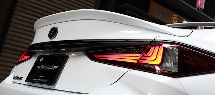 es300h リアピース For 2019 2020-2024 Lexus ES350/300h White Rear Trunk Roof Spoiler