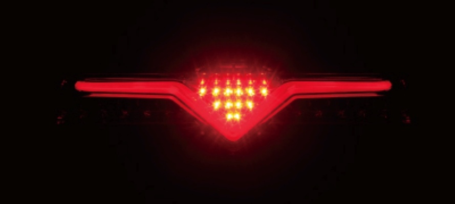Back fog lights lit