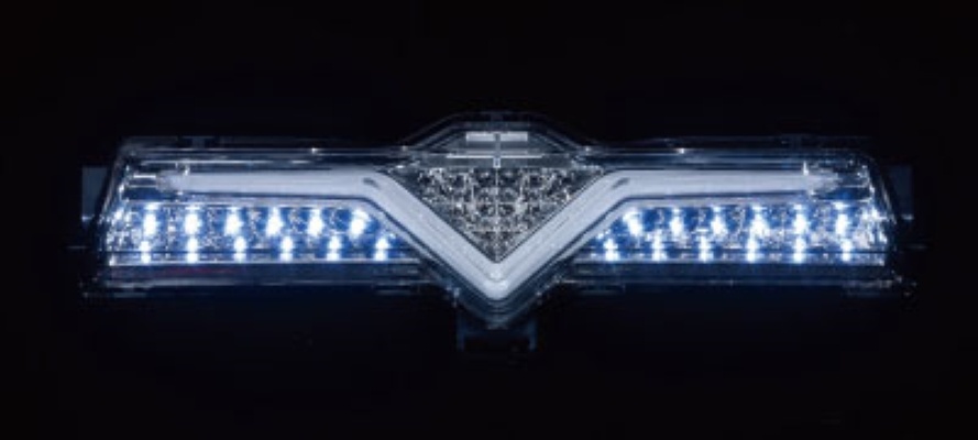 Back lamp lights up