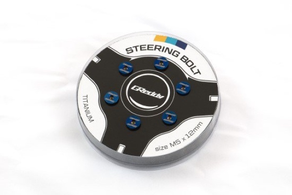 Optional: M5x12mm Titanium Bolt Blue (set of 6) - 16600006
