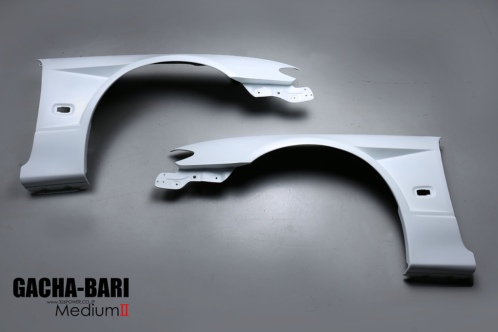 Material: FRP - Type: Front Wide Fenders - Width: +45mm Each Side - Color: Unpainted - 326P-GBMIIS15-FWF