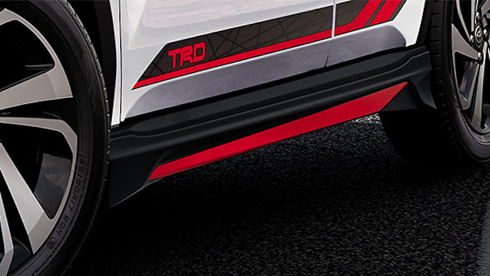 Side Skirts - Construction: Resin (PPE) - Colour: Matte Black x Red - MS344-B1006