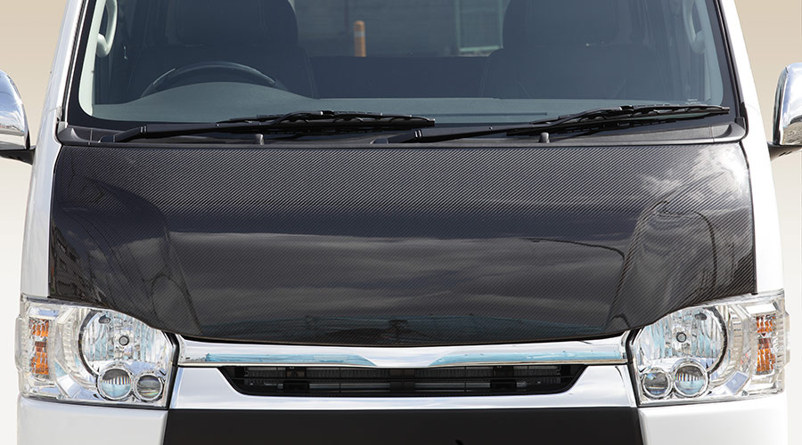 Carbon Stylish Bonnet - Construction: Carbon Fiber - Colour: with Clear Coat - FAB-HPR1S200T4-CSBCC