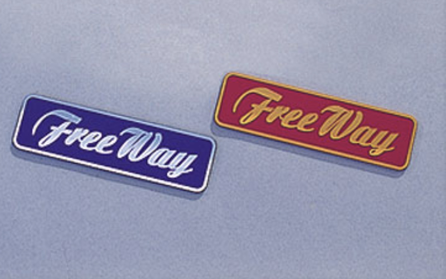Free Way Plate - Blue/Silver & Red/Gold