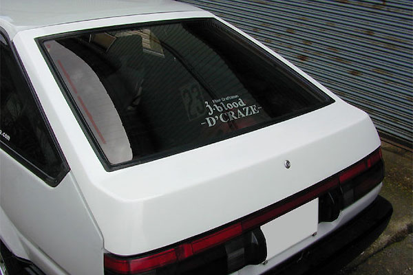 J-Blood  - AE86 Trueno Rear Hatch Street FRP (3 doors) (Front/Late)