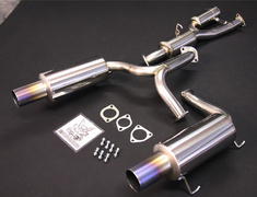 S2000 - AP2 - Ver.2 with Resonator for TODA 2.35/2.4L KIT - Pieces: 3 - Pipe Size: 70 to 2x 60mm - Tail Size: 2x 90mm - 18000-AP1-702