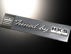 Universal - HKS STICKER tuned by - Size: 232 x 45mm - Colour: Black (brushed) - 51003-AK118