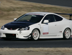 Integra - DC5 - FRP Side Skirts with Carbon Under Panels - Material: FRP/Carbon - Colour: Unpainted - JSS-T5-C