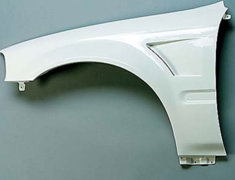  - TYPE-S Front Wide Fender - Material: FRP - Type: Front - Width: +15mm each side - Color: Unpainted - JSWF-H4M