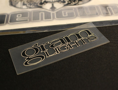  - Gram Lights Logo for 57Series 15"/16" - Colour: Black - Dimensions: W75mm - No.6
