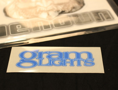  - Gram Lights Logo for 57S-PRO, 57maximum-pro - Colour: Luminous Blue - Dimensions: 80 x 28mm - No.2
