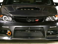Impreza WRX STI - GRB - Front Bumper - Carbon Under Lip - Construction: FRP/Carbon Fiber - Colour: Unpainted - VASU-079