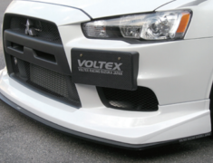 Lancer Evolution X - CZ4A - Half Spoiler w/ Carbon Front Splitter - Construction: Urethane / Carbon Fiber - Colour: Unpainted - E10F2 + E10F3