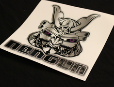 Universal - Nengun Mask Sticker Purple Reflective eyes - NMS