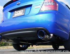 Legacy B4 - BL5 - Pieces: 3 - Pipe Size: 65mm-54mm(x2) - Tail Size: 124mm(x2) - Body Type: S304 - Tail Type: SSR (Super Turbo Muffler) - 31029-AF004