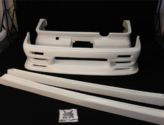  - 3 Piece Kit - Front Bumper Spoiler, Side Steps, Rear Bumper Spoiler - Construction: FRP - Colour: Unpainted - 3P Kit