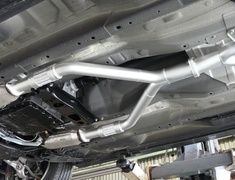 Fuga - Y50 - Front Pipe - Without 2nd Catalyzer - (60mm W => 76mm ) - Front Pipe - SS