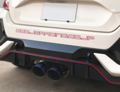 Civic Type R - FK8 - Pipe Size: 70mm (x2) - Tail Size: 114mm (x2) - T304W-K8-70RS