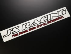 J's Racing - 14 Sticker White M Size