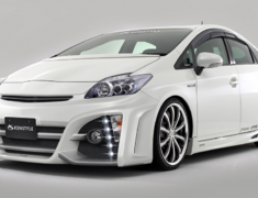 Prius - ZVW30 - 5 Point Kit:Â Front Bumper Spoiler (FRP) (LED daytime lamp included) + Side Skirts + Rear Bumper Spoiler + Bonnet Spoiler + Rear Gate Spoiler - Construction: FRP/Urethane - Colour: Unpainted - ZVW30-5PF