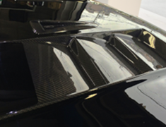 Land Cruiser - GRJ151W - Aero Bonnet Type 2 (with carbon louvers) - Construction: FRP/Carbon - Colour: Unpainted - ELF-LC150E-AB2C