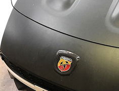 Three Hundred - Carbon Emblem Cover Front and Rear Set for ABARTH 124 Spider