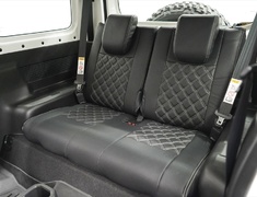  - Seat Cover - Construction: PVC - Colour: Black / White Stitching - AIM-MT8SC-JB74W
