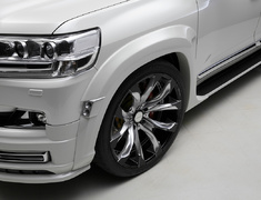 Land Cruiser - URJ202W - Over Fenders for ZX - Construction: FRP - Colour: Unpainted - WSL-URJ202WL-OF