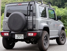Jimny Sierra - JB74W - Material: Stainless Steel - Pieces: 3 - Pipe Size: 42.7mm / 50.8mm - Tail Size: 76.3mm - 2004-03S