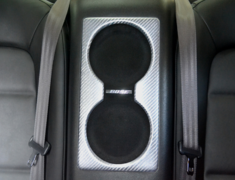 GT-R - R35 - Carbon BOSE Speaker Panel - Material: Twill Black Carbon 2x2 - Material: Twill Silver Carbon 2x2 - Compatibility : RHD - INS-R35-17BS
