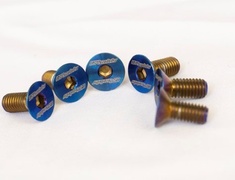 Optional: M5x12mm Titanium Bolt Blue (set of 6) - 16600006