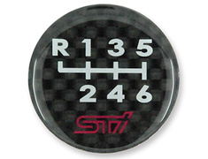 Subaru - Badge: 6MT (R top left) - Material: Carbon - STSG13100820