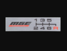 Swift Sport - ZC32S - MSE Shift Pattern Emblem - Badge: 6 Speed - ZZPP25E