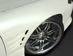 Silvia - S15 - Front Wide Fenders (+40mm) - Construction: FRP - Colour: Unpainted - GC-S15-FWF