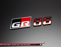  - Type: Rear 86 Logo - Colour: Black Chrome - Colour: Black Onyx - Colour: Deep Red Chrome - Colour: Gold Chrome - Colour: Matte Black - Colour: Opel Chrome - GRAZ-GR86-R86L