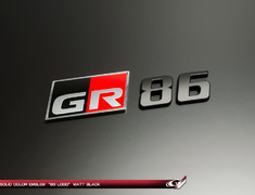 Type: Rear 86 Logo - Colour: Black Chrome - Colour: Black Onyx - Colour: Deep Red Chrome - Colour: Gold Chrome - Colour: Matte Black - Colour: Opel Chrome - GRAZ-GR86-R86L