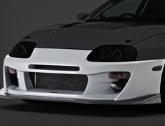  - Front Bumper + Front Lip - Construction: FRP + Carbon - Colour: Unpainted - HAT-006C