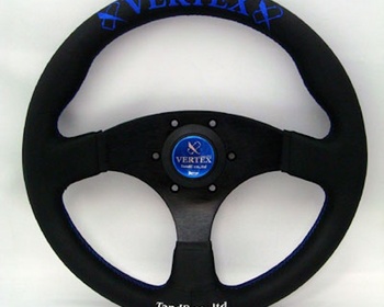 Car Make T&E - Vertex - Steering Wheel - Flat Type - Blue