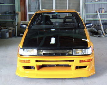 J-Blood  - Spec-R AE86 Levin Front Bumper Spoiler Soft + Under Panel Set