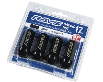 RAYS - 17HEX L48 Long RN-C Closed End Racing Nut 4 Pack