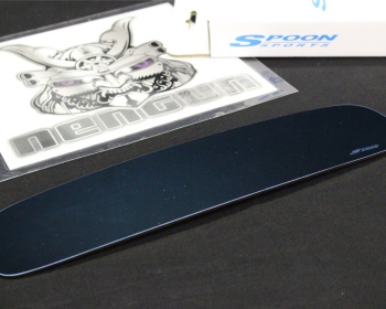 Spoon - Blue Wide Rear View Mirror