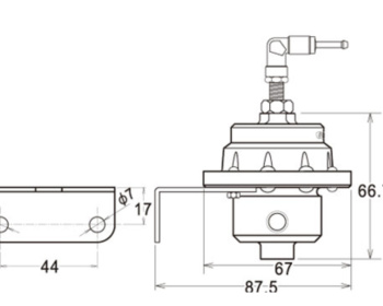 Universal - Type L - High flow, big power & high boost -  50mm diaphragm - 185002