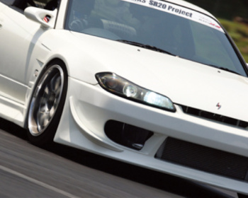 Silvia - S15 - Front Aero Fenders (+35mm) - with Ducts - Construction: FRP - Colour: Unpainted - CMTE-VRS15-FAF35wD